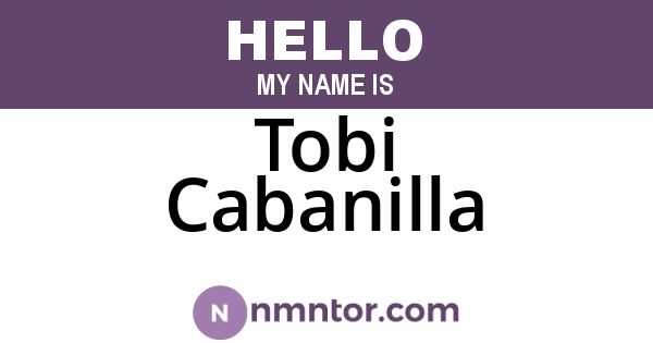 Tobi Cabanilla