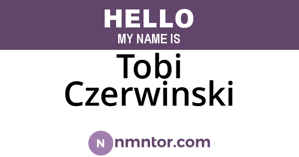 Tobi Czerwinski