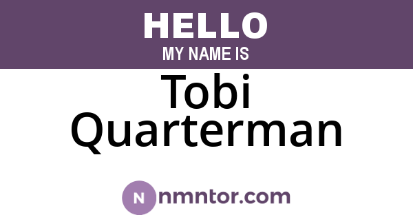 Tobi Quarterman