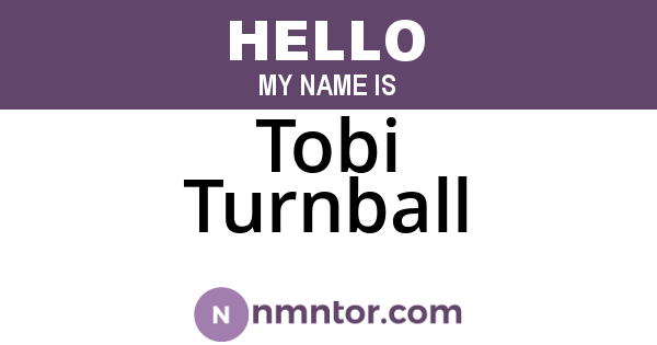 Tobi Turnball