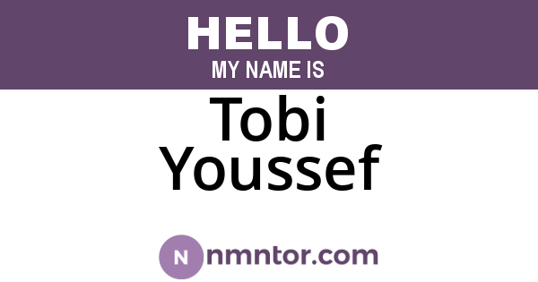 Tobi Youssef