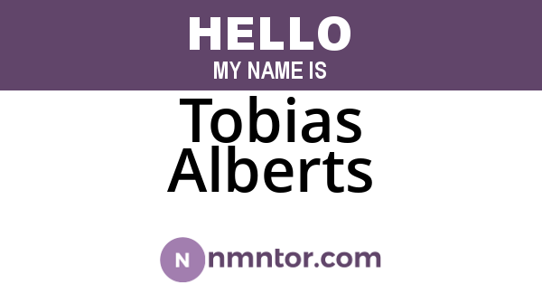 Tobias Alberts