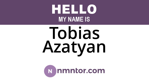Tobias Azatyan