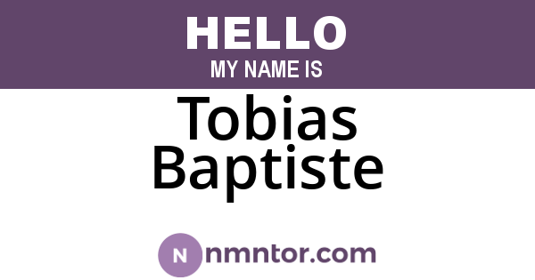 Tobias Baptiste