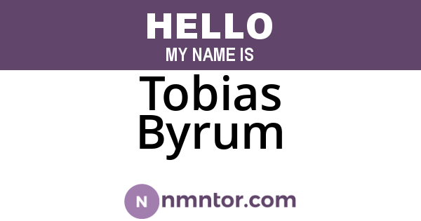 Tobias Byrum