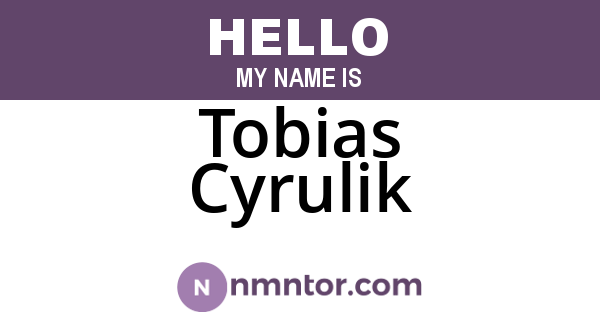 Tobias Cyrulik