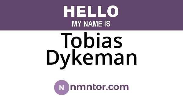 Tobias Dykeman
