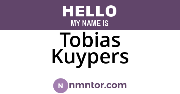 Tobias Kuypers