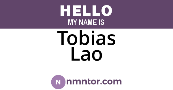 Tobias Lao