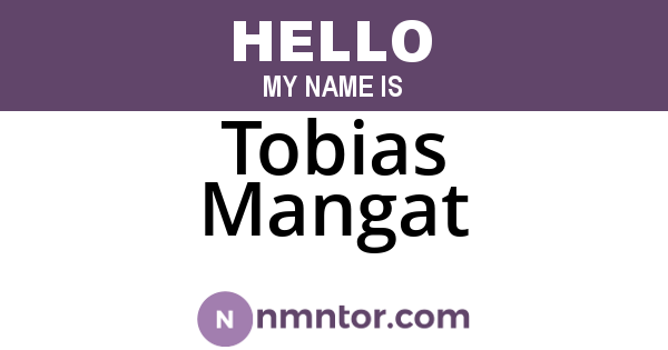 Tobias Mangat