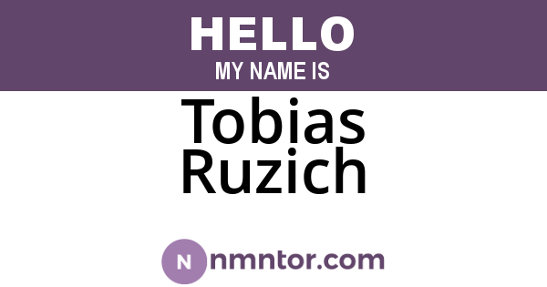 Tobias Ruzich