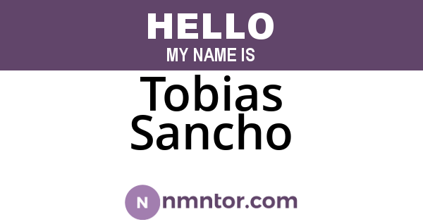 Tobias Sancho