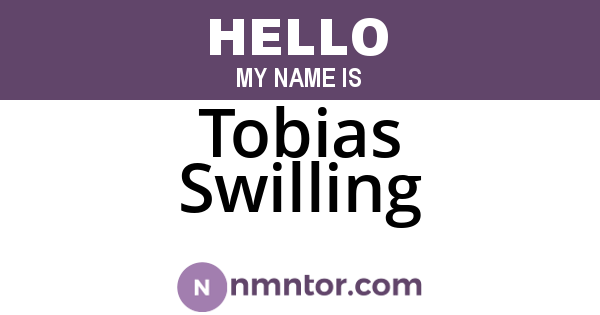 Tobias Swilling