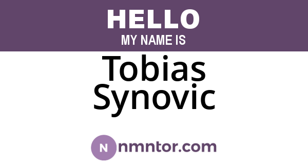 Tobias Synovic