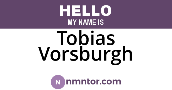 Tobias Vorsburgh