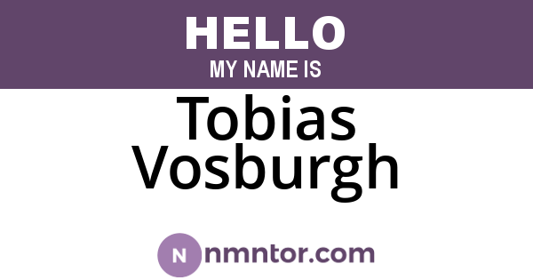Tobias Vosburgh