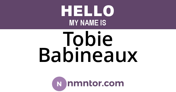 Tobie Babineaux