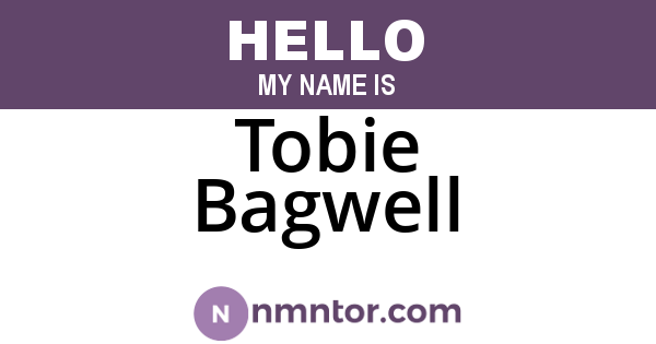 Tobie Bagwell