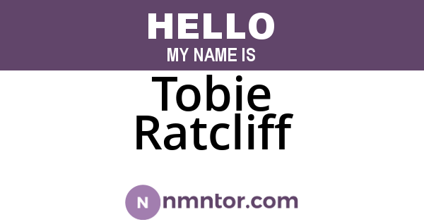 Tobie Ratcliff