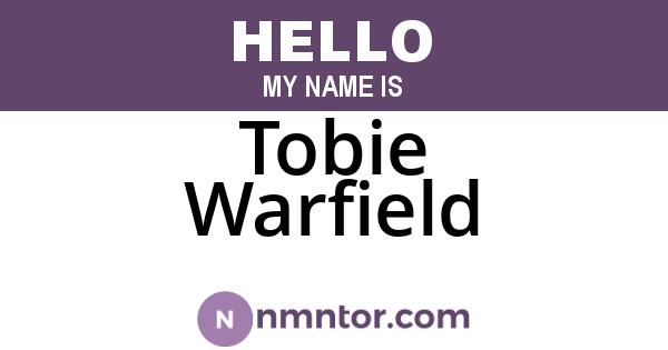 Tobie Warfield
