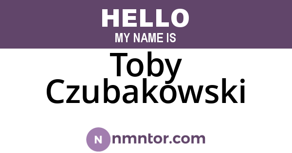 Toby Czubakowski