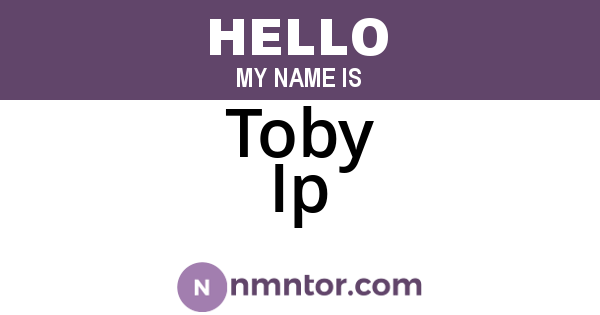Toby Ip