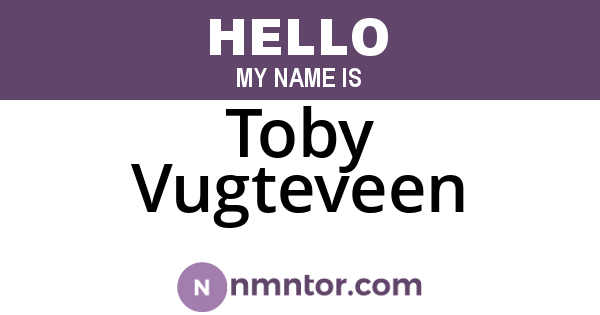 Toby Vugteveen