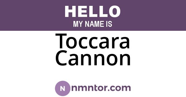 Toccara Cannon