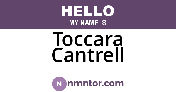 Toccara Cantrell