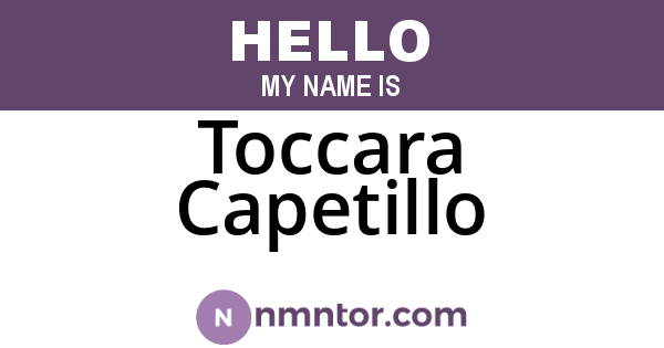 Toccara Capetillo