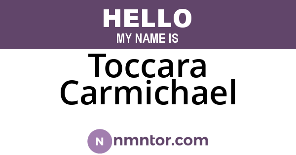 Toccara Carmichael