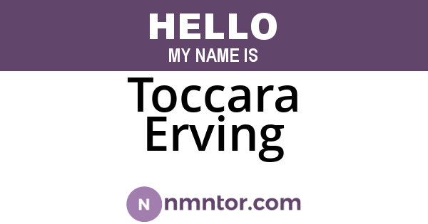 Toccara Erving
