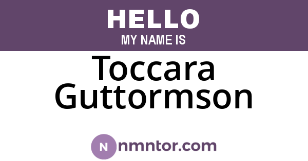 Toccara Guttormson