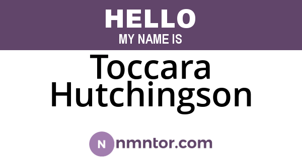 Toccara Hutchingson
