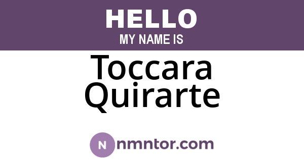 Toccara Quirarte