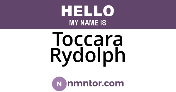Toccara Rydolph