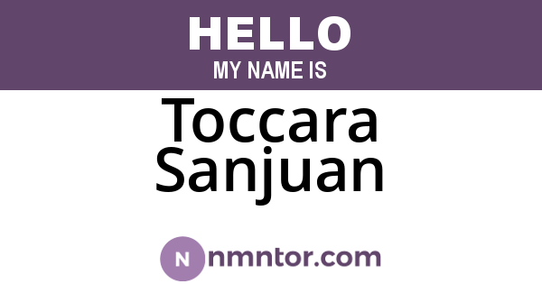 Toccara Sanjuan