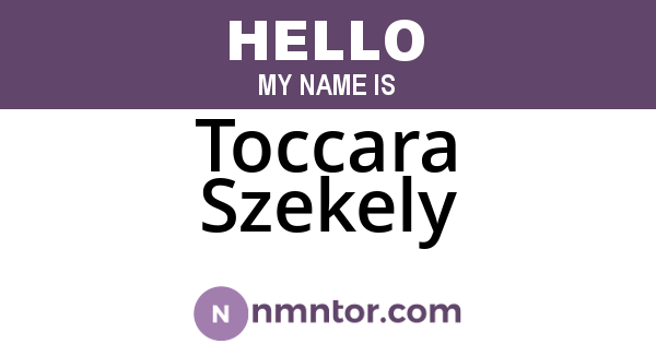 Toccara Szekely