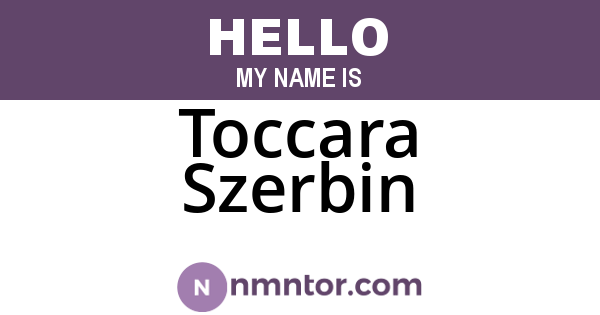 Toccara Szerbin