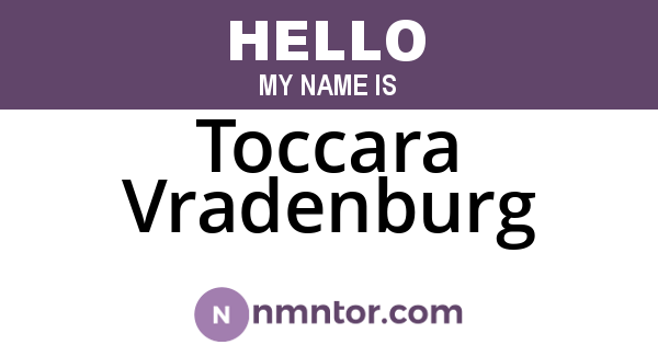 Toccara Vradenburg