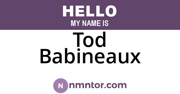 Tod Babineaux