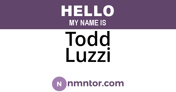 Todd Luzzi