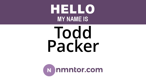 Todd Packer