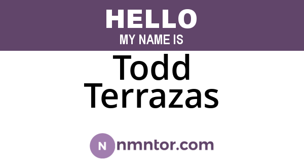 Todd Terrazas