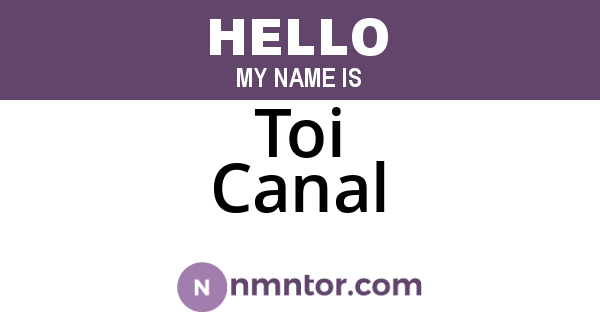 Toi Canal