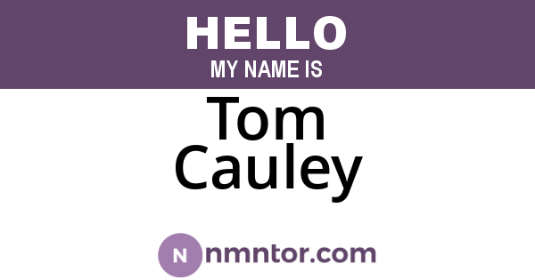 Tom Cauley