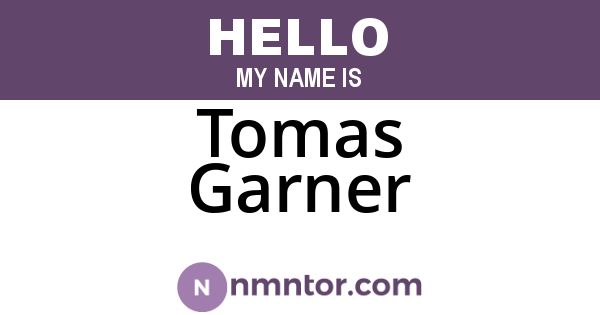 Tomas Garner