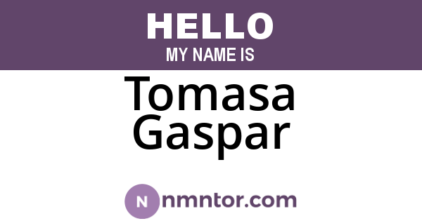 Tomasa Gaspar