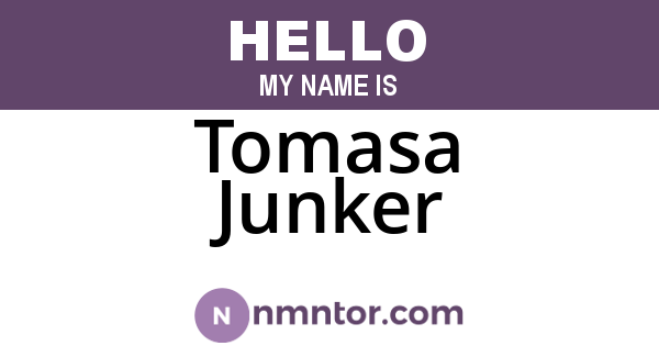 Tomasa Junker