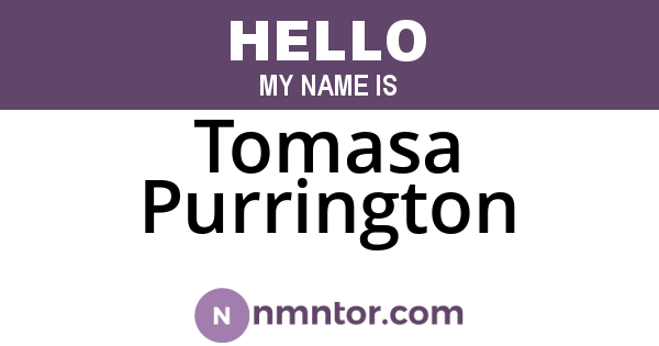 Tomasa Purrington